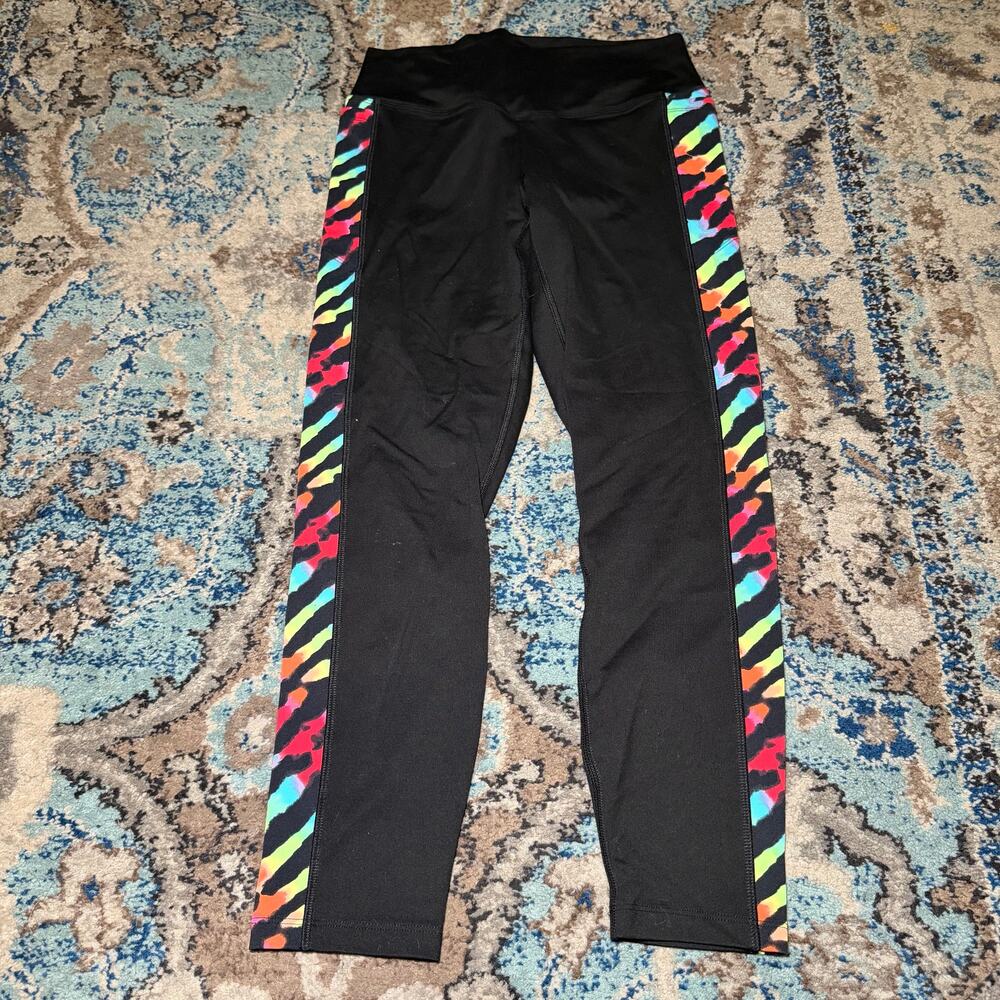 VS Pink rainbow zebra leggings
